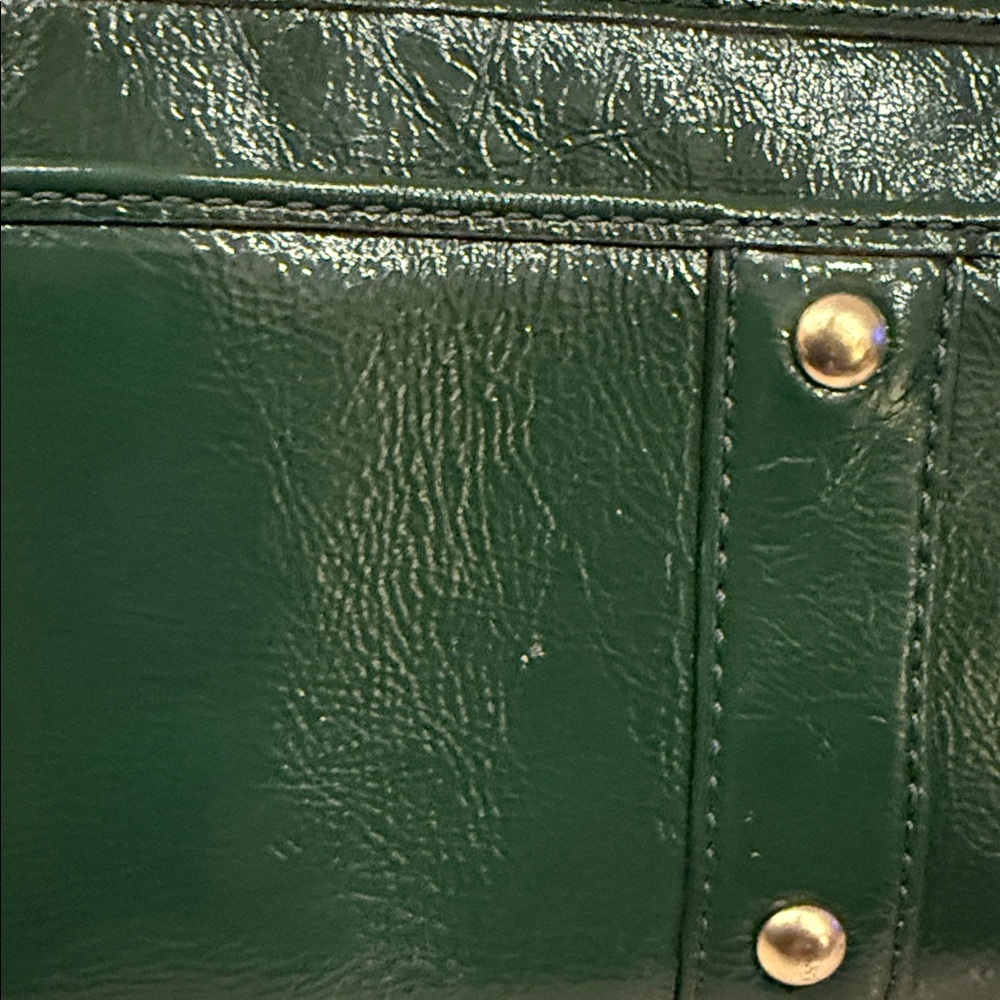 Coach Green/Patent Leather Wallet - Picture 7 of 8